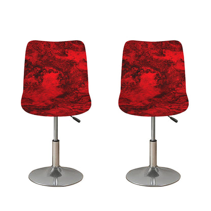 Red Blood Print Bar Stool Covers