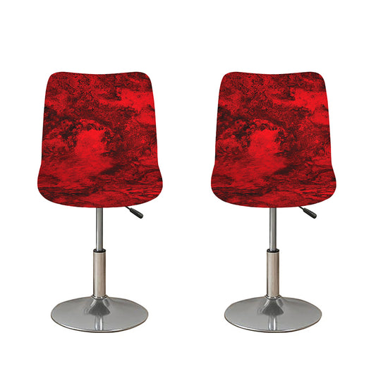 Red Blood Print Bar Stool Covers
