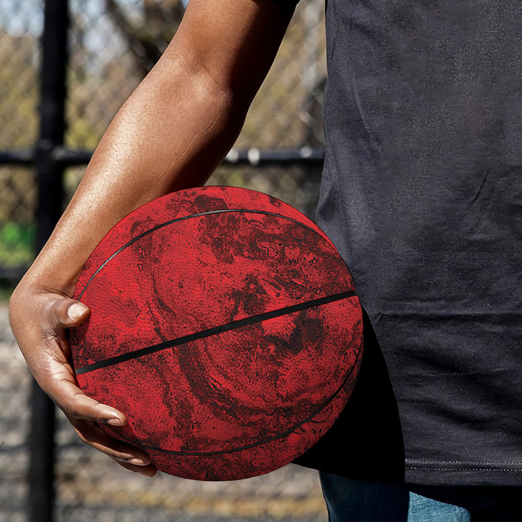 Red Blood Print Basketball