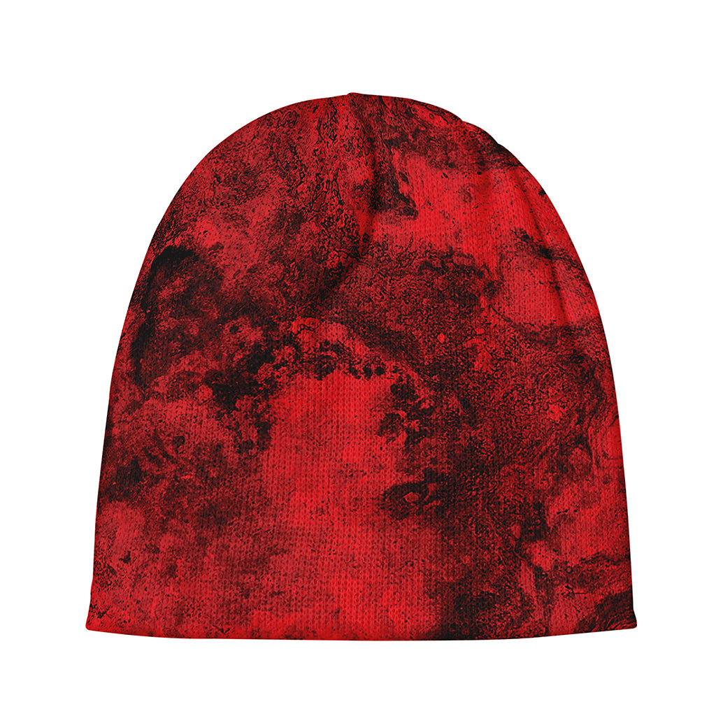 Red Blood Print Beanie