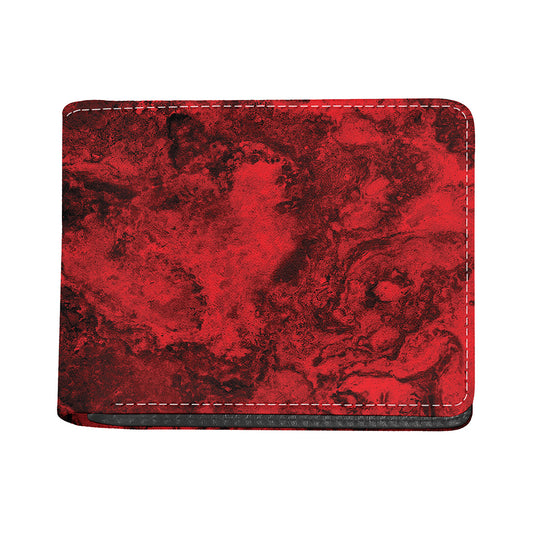 Red Blood Print Bifold Wallet