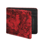 Red Blood Print Bifold Wallet