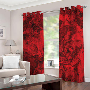 Red Blood Print Blackout Grommet Curtains