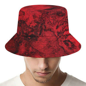 Red Blood Print Bucket Hat