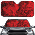 Red Blood Print Car Windshield Sun Shade