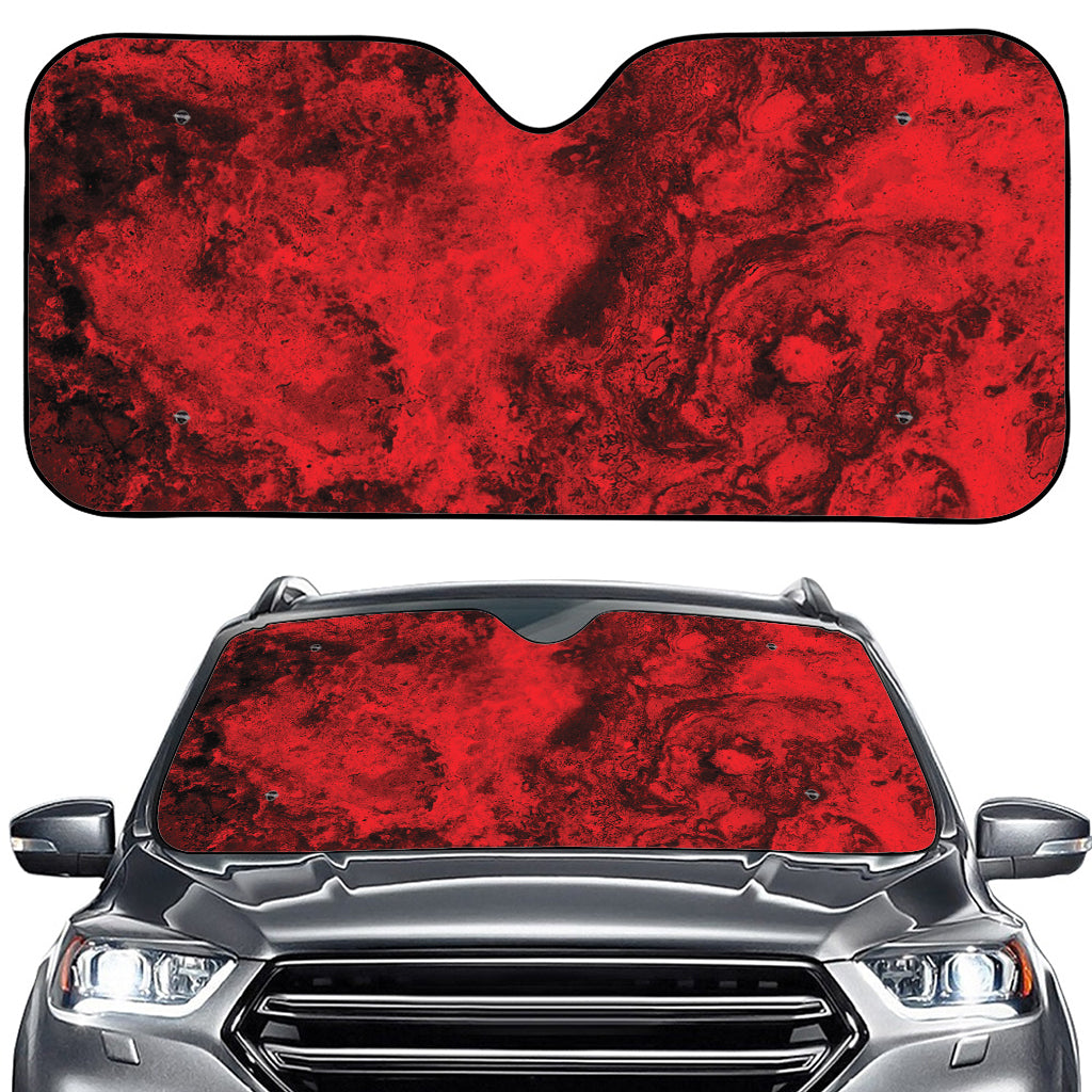 Red Blood Print Car Windshield Sun Shade