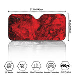 Red Blood Print Car Windshield Sun Shade