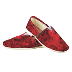 Red Blood Print Casual Shoes