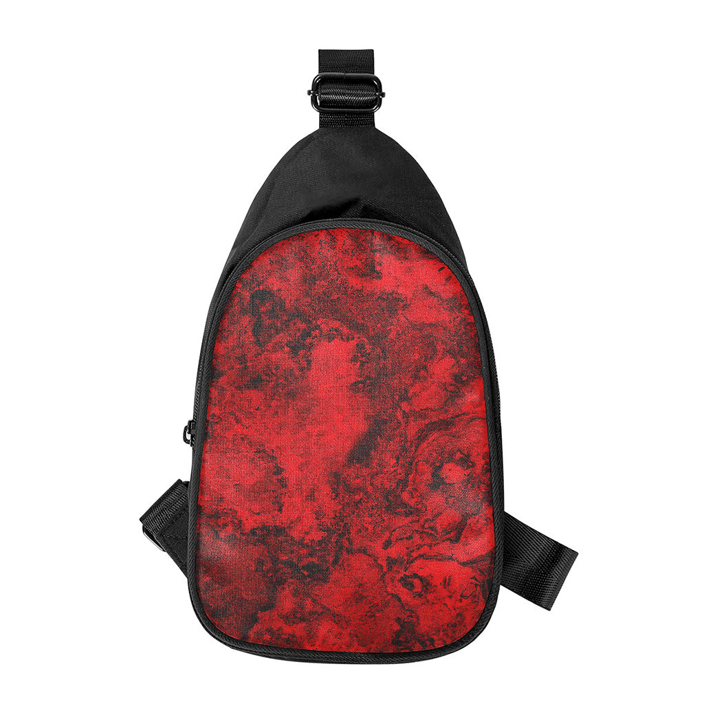 Red Blood Print Chest Bag