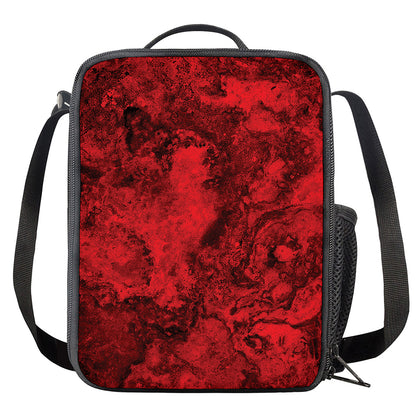 Red Blood Print Crossbody Lunch Bag