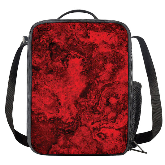 Red Blood Print Crossbody Lunch Bag