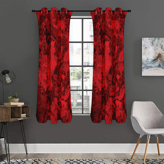 Red Blood Print Curtain