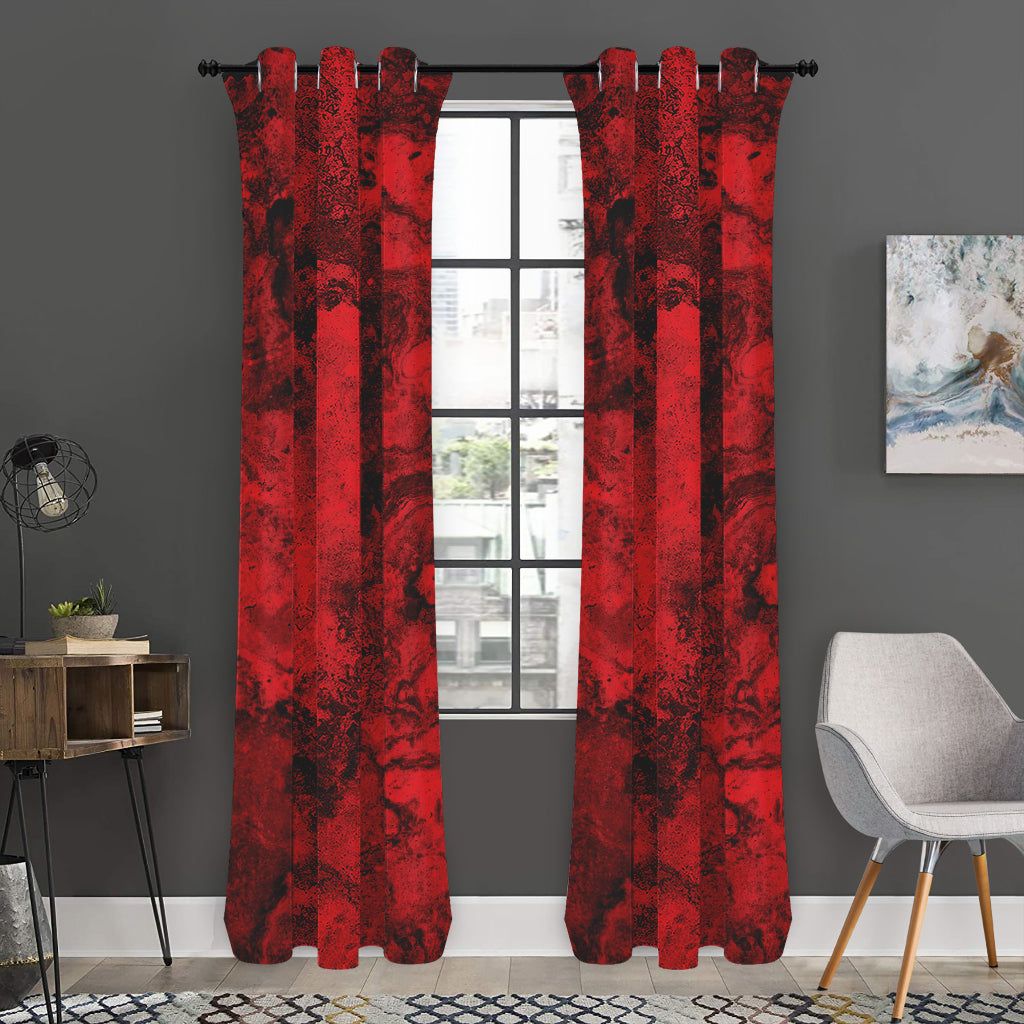 Red Blood Print Curtain