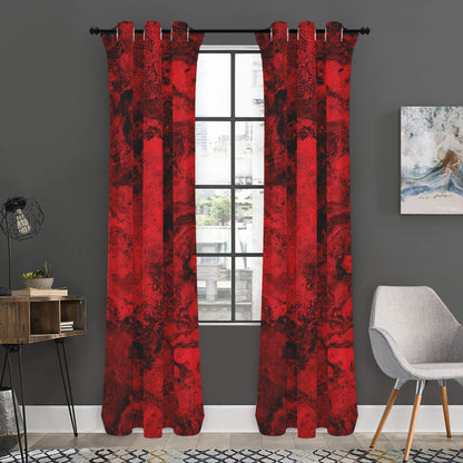 Red Blood Print Curtain