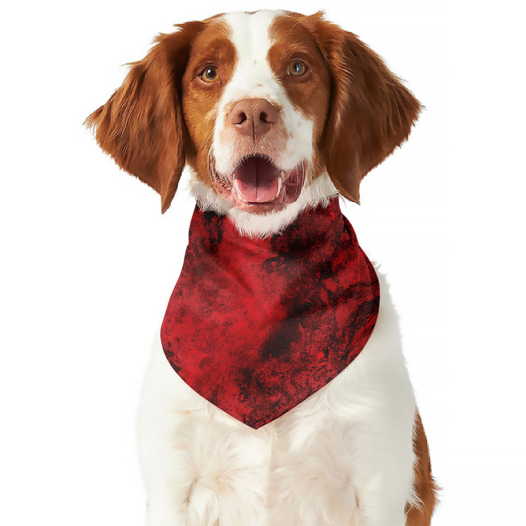 Red Blood Print Dog Bandana