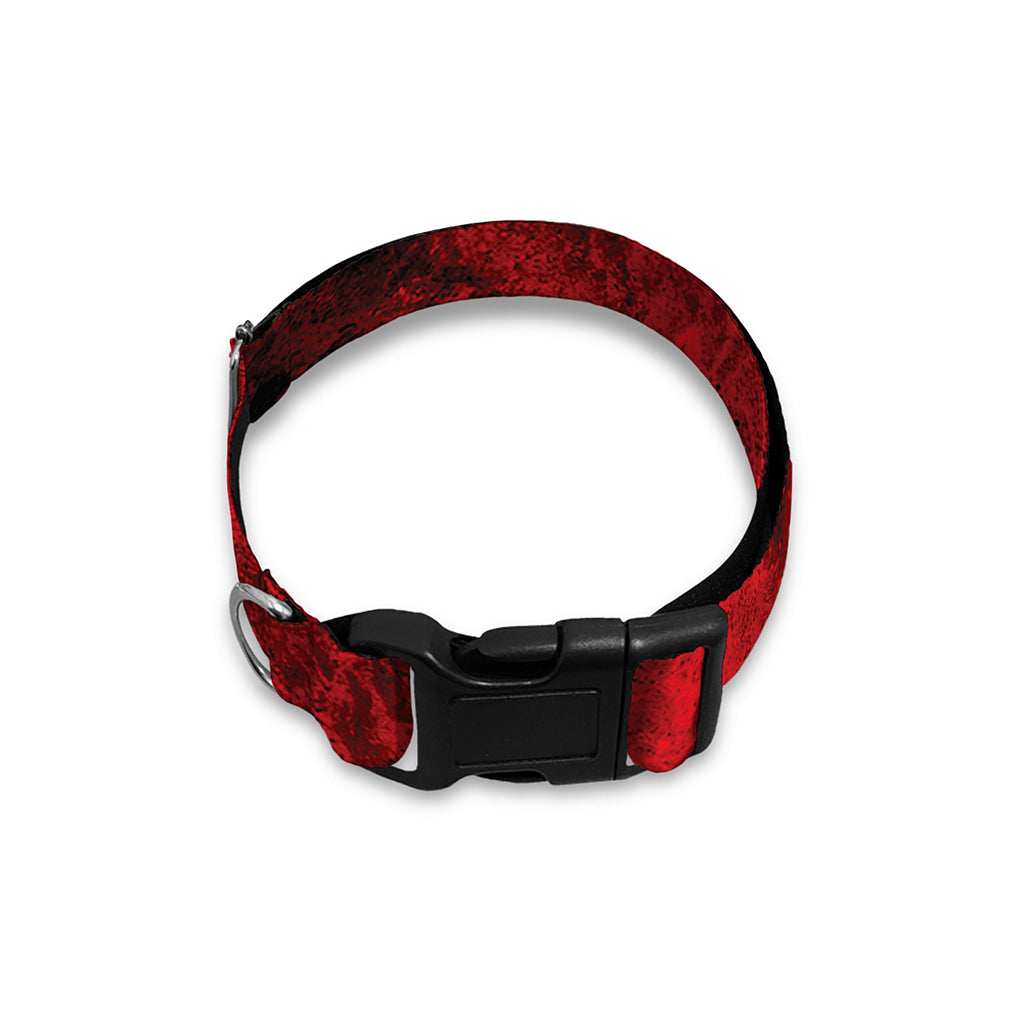 Red Blood Print Dog Collar