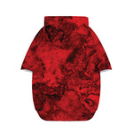 Red Blood Print Dog Zip Up Hoodie
