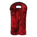 Red Blood Print Double Neoprene Wine Tote