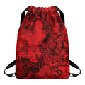 Red Blood Print Drawstring Backpack