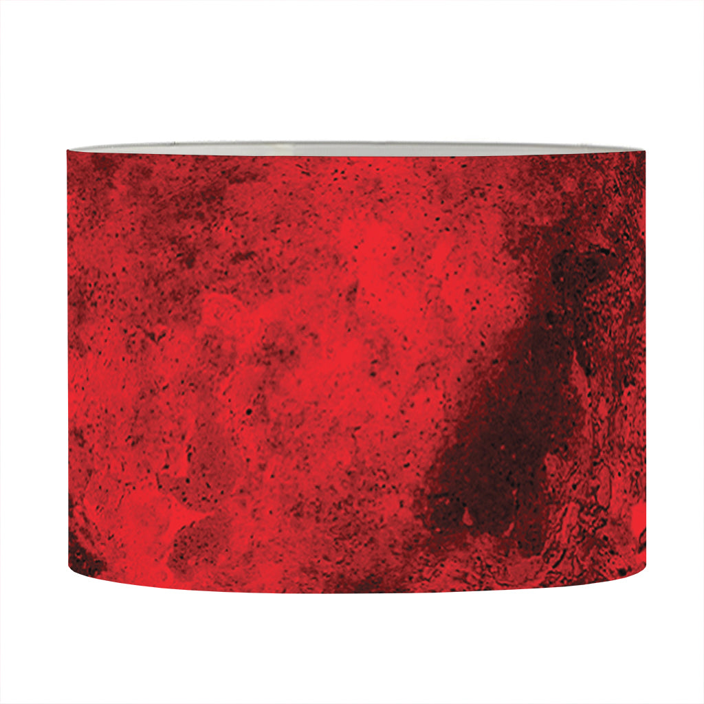 Red Blood Print Drum Lamp Shade