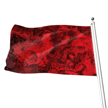 Red Blood Print Flag