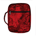 Red Blood Print Front Pocket Bible Bag