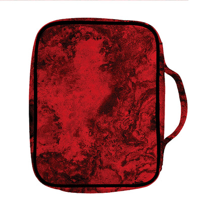 Red Blood Print Front Pocket Bible Bag