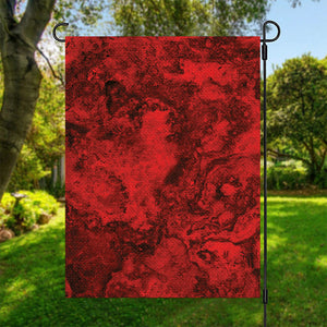 Red Blood Print Garden Flag