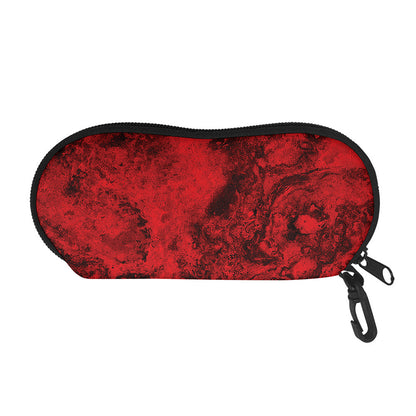 Red Blood Print Glasses Case