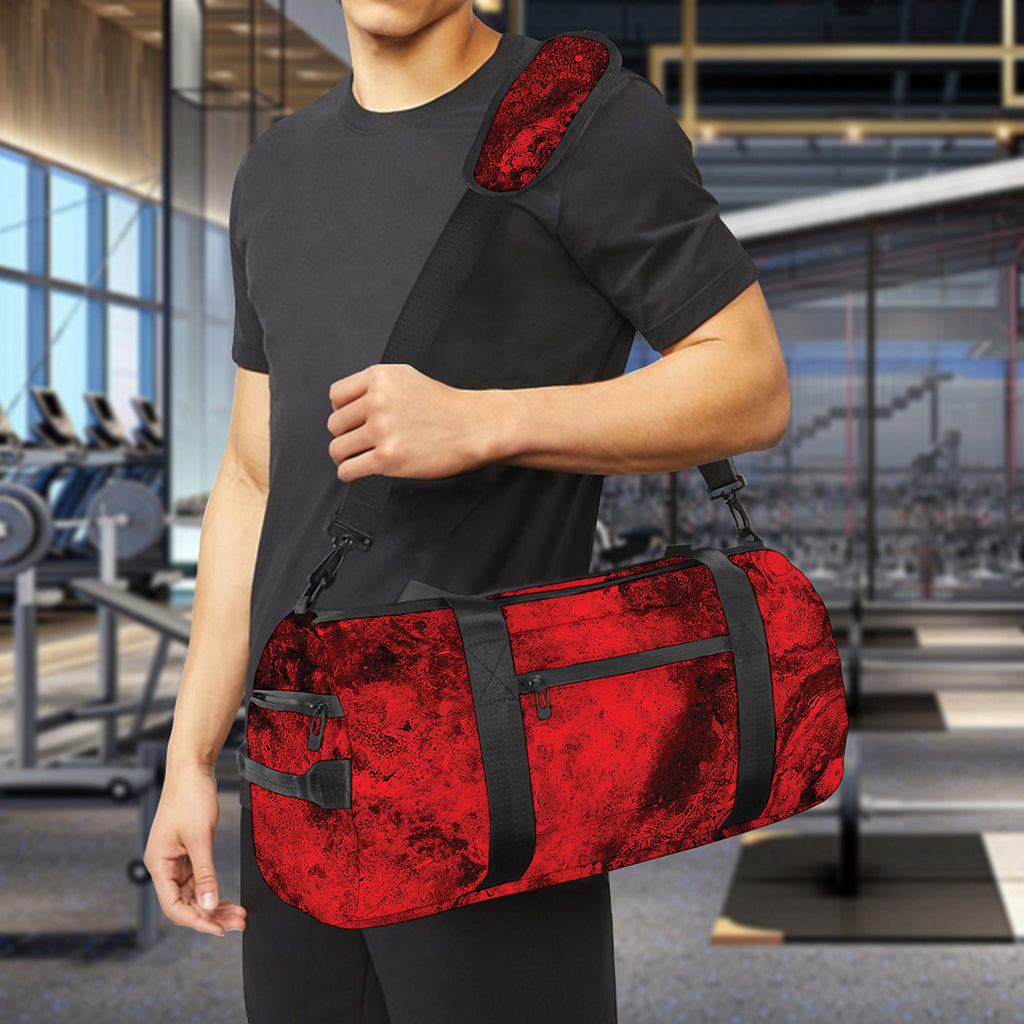 Red Blood Print Gym Bag