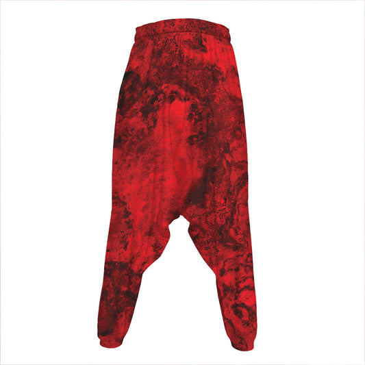 Red Blood Print Hammer Pants