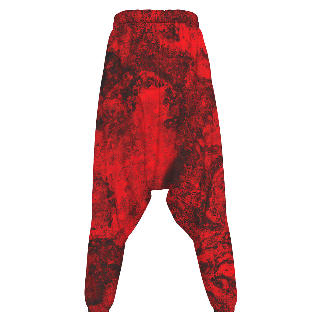 Red Blood Print Hammer Pants