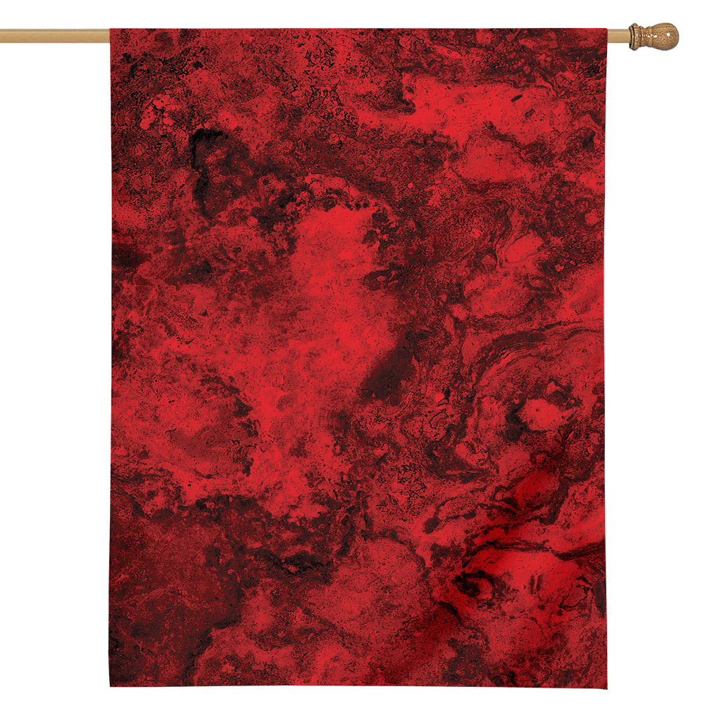 Red Blood Print House Flag