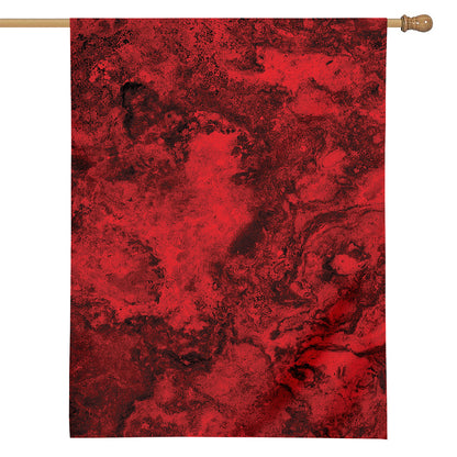Red Blood Print House Flag