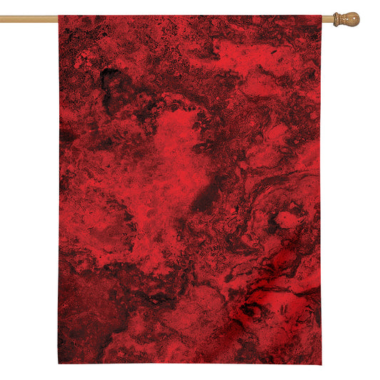 Red Blood Print House Flag