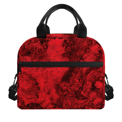 Red Blood Print Insulated Lunch Bag