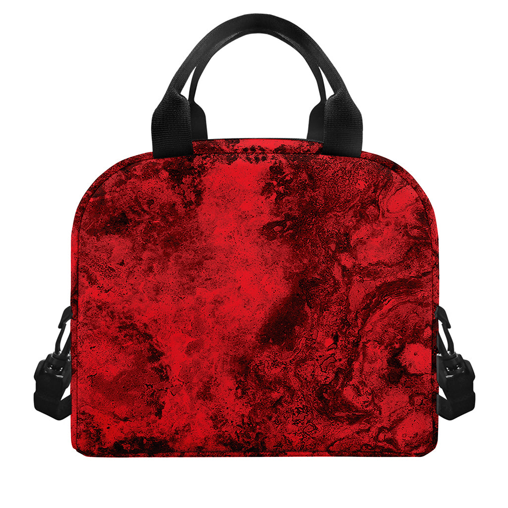 Red Blood Print Insulated Lunch Bag