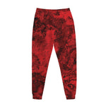 Red Blood Print Jogger Pants