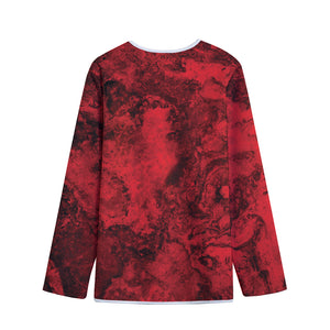 Red Blood Print Long Sleeve Short Coat