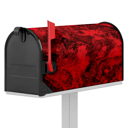 Red Blood Print Mailbox Cover