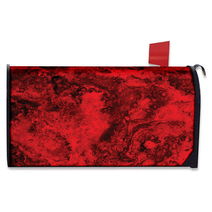 Red Blood Print Mailbox Cover