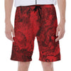 Red Blood Print Men's Beach Shorts