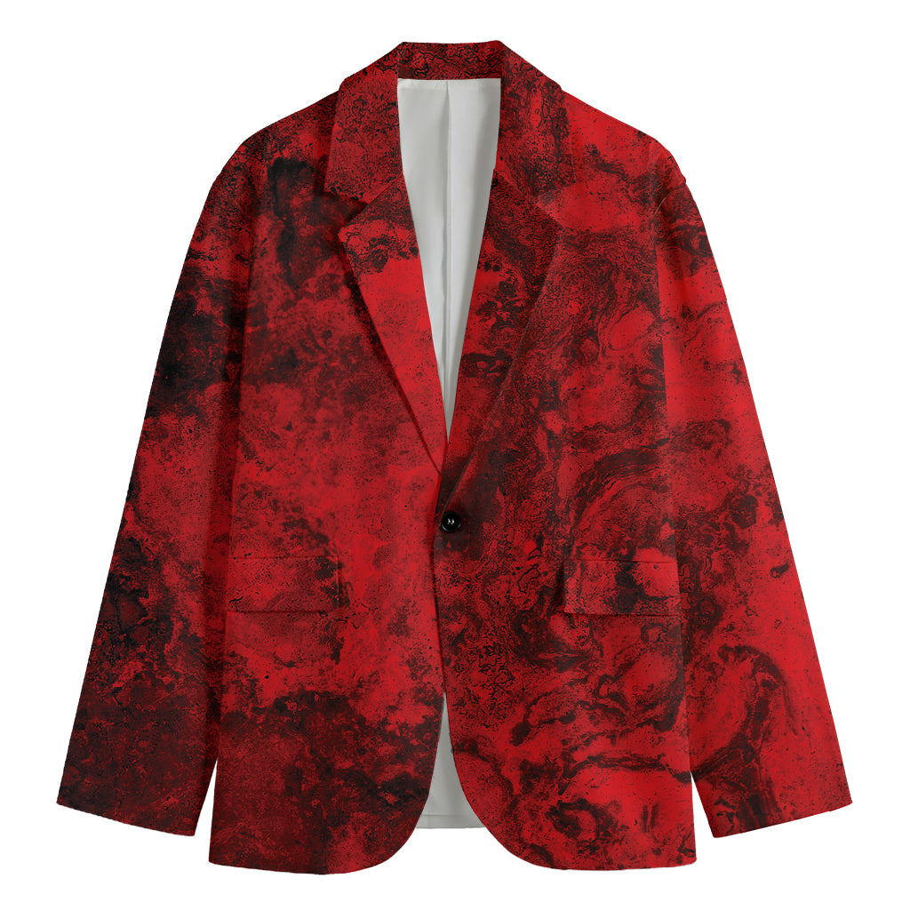 Red Blood Print Men's Blazer