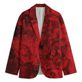 Red Blood Print Men's Blazer