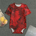 Red Blood Print Men's Bodysuit