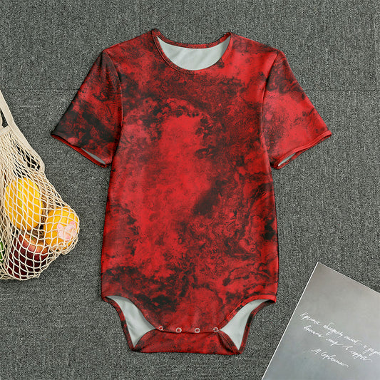 Red Blood Print Men's Bodysuit