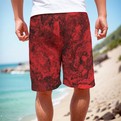 Red Blood Print Men's Cargo Shorts