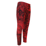 Red Blood Print Men's Compression Pants