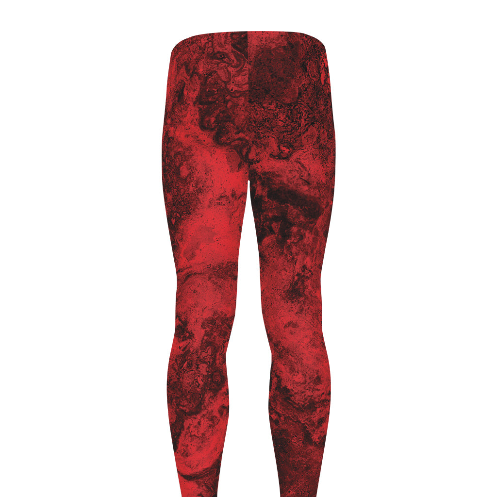 Red Blood Print Men's leggings