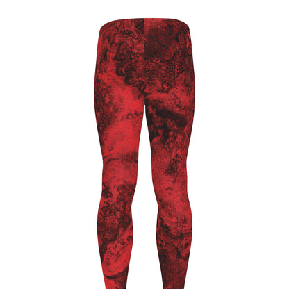 Red Blood Print Men's leggings